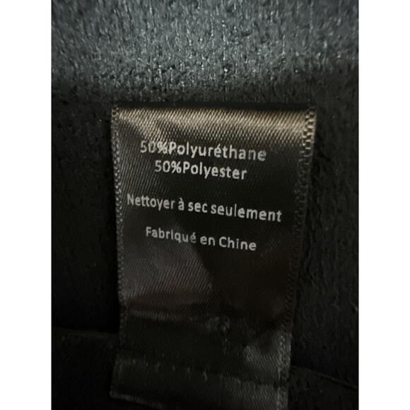 ASTR Women's Black Faux Vegan Leather High Waist Mini Boycon Pencil Skirt Sz XS - Picture 5 of 5